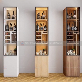 Tủ Rượu Trang Trí Gỗ Đẹp TRG001